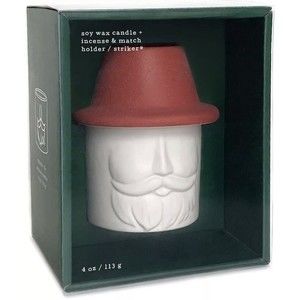 PADDYWAX Mr. Kringle, Persona Collection Scented Candle, 4-Ounce, (Balsam + Fir)